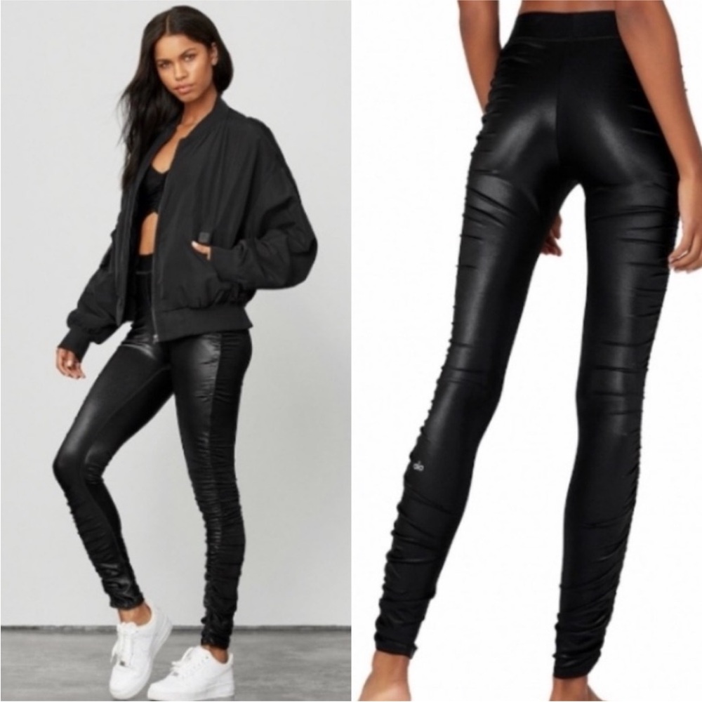 ALO Yoga High Waist Cinched Leggings Black size Small